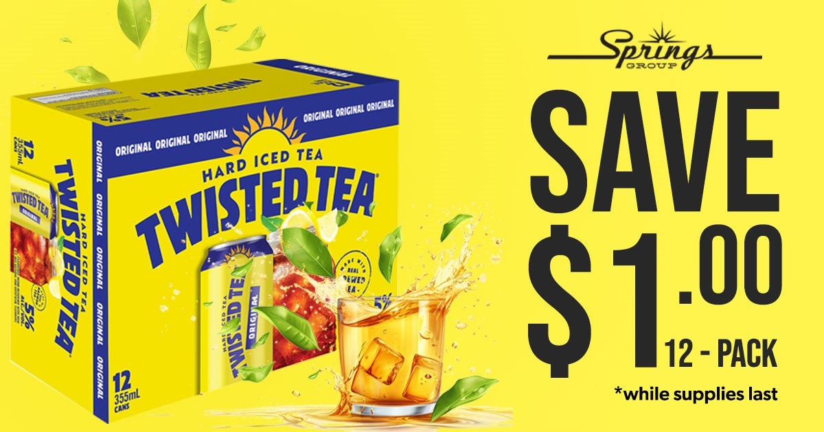 Twisted Tea save $1