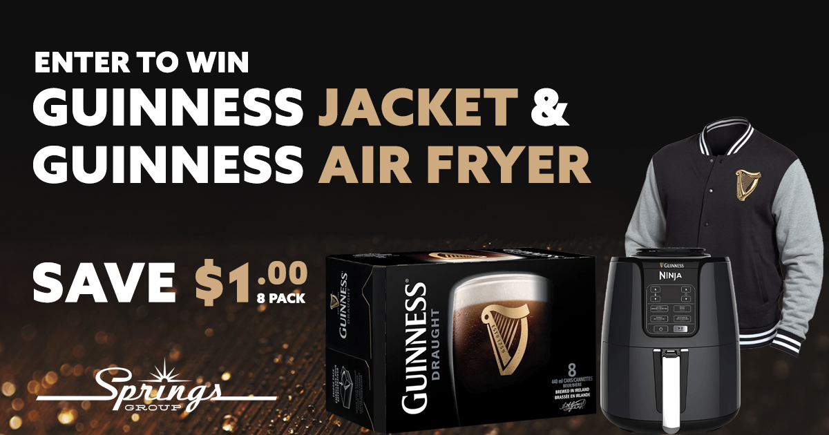 Guinness air fryer and jacket