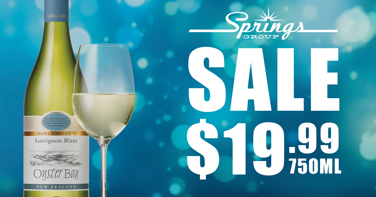 Oyster Bay Sauvignon Blanc $19.99 October