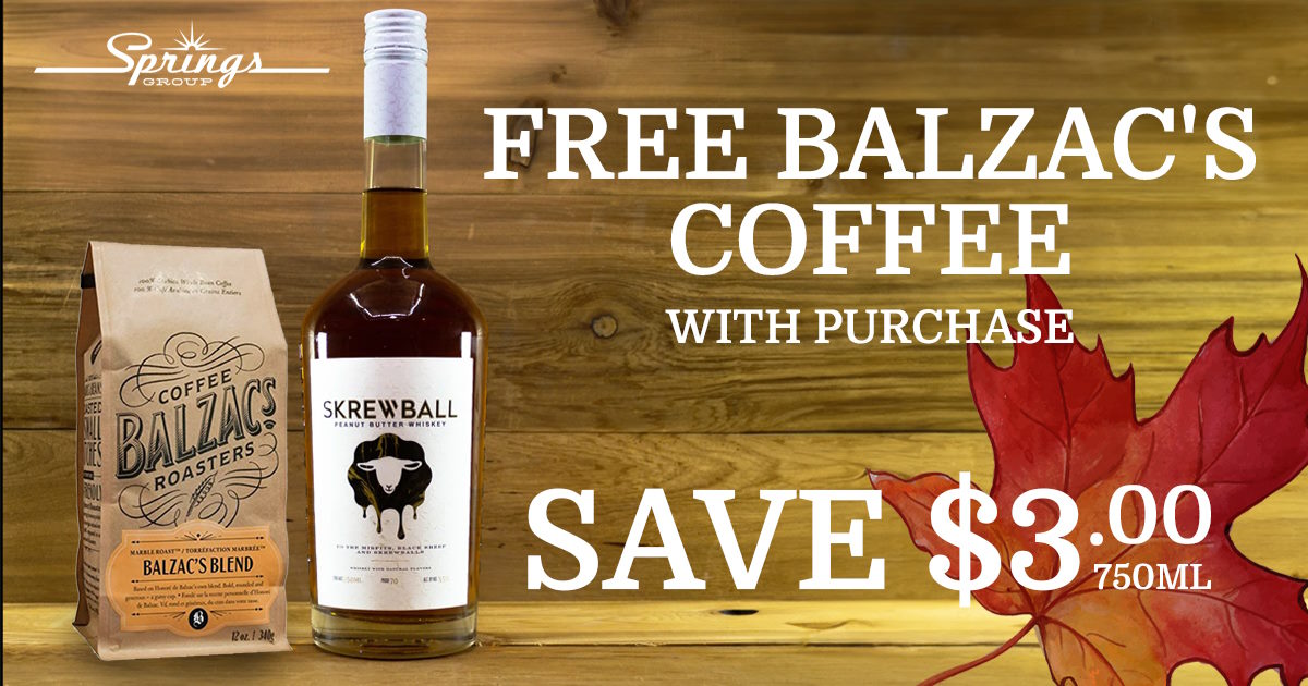 Skrewball Balzac's coffee promo