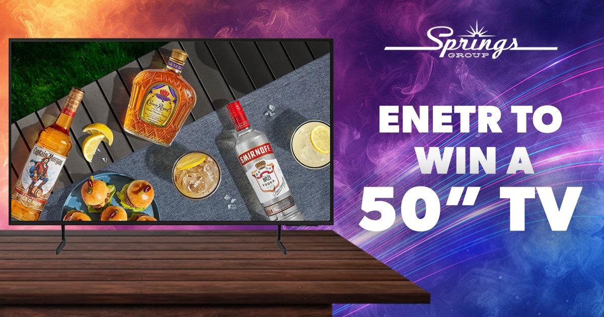 enter to win a 50" TV October 2024