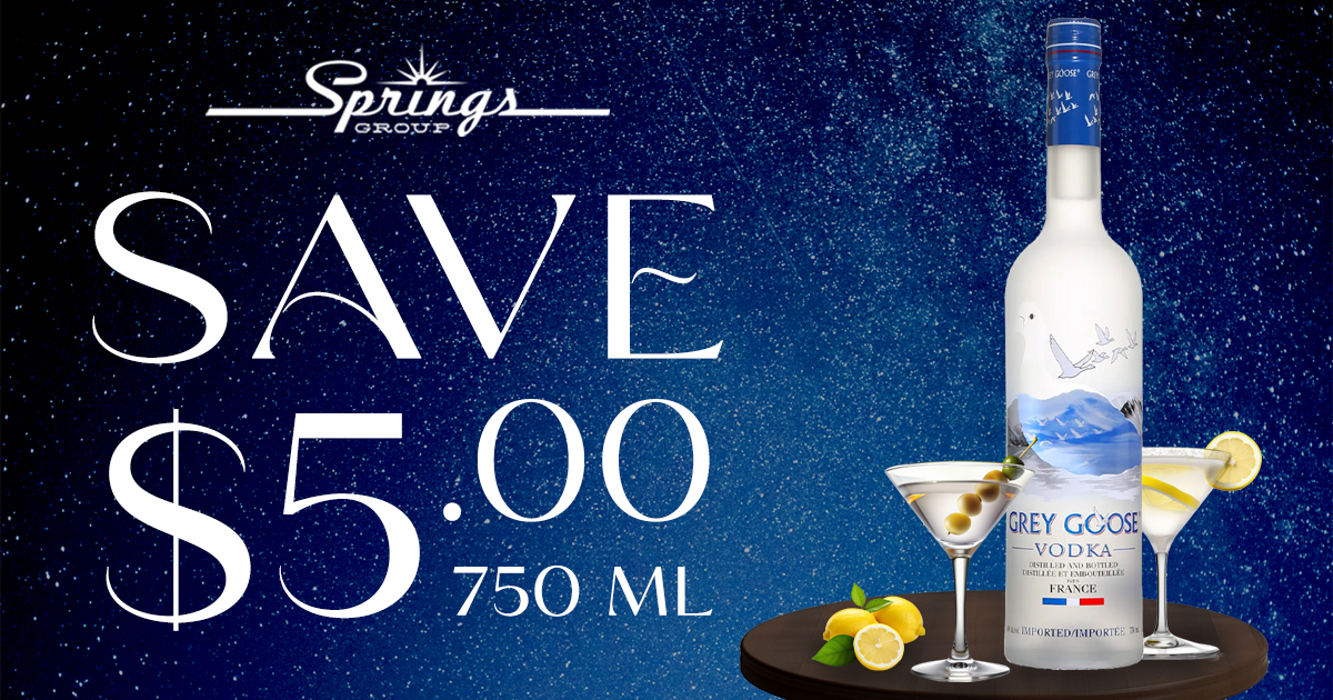 Grey Goose save $5 December