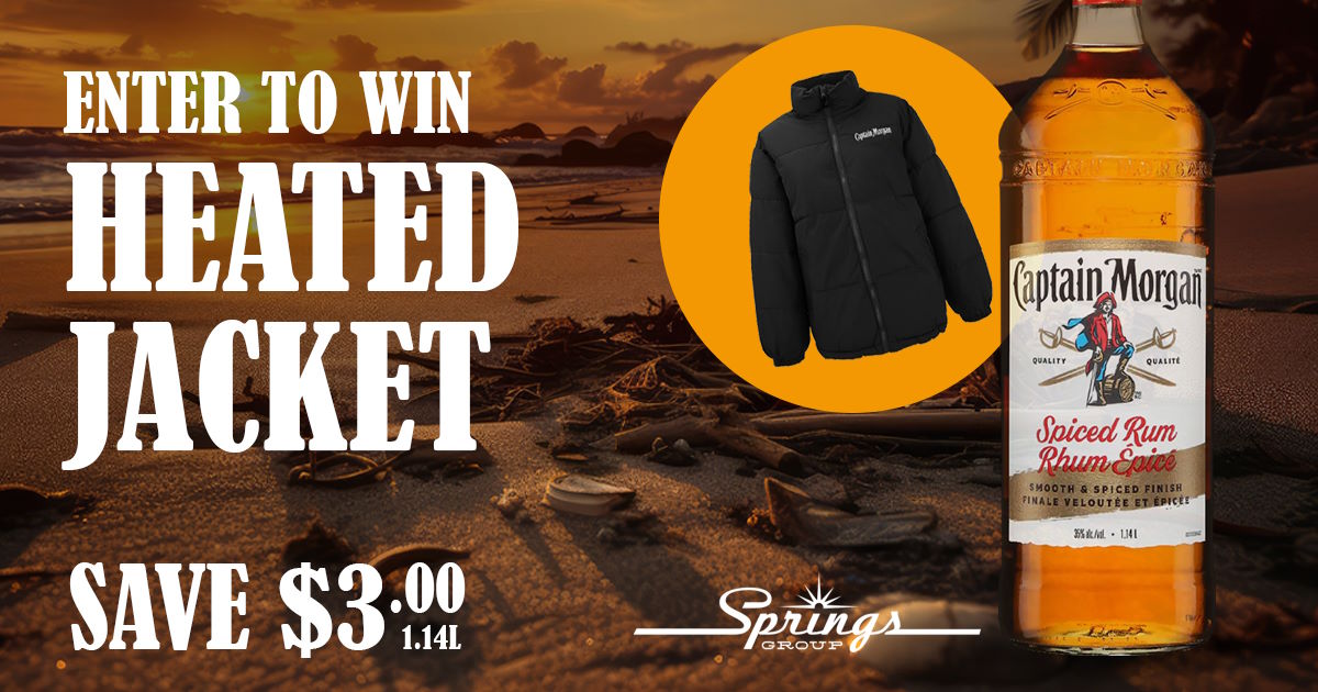 Captain Morgan spiced rum heated jacket giveaway