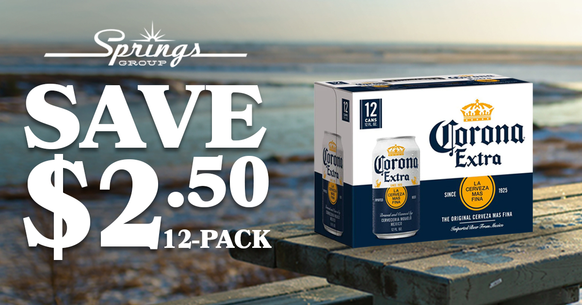 Corona 12-pack save $2.50