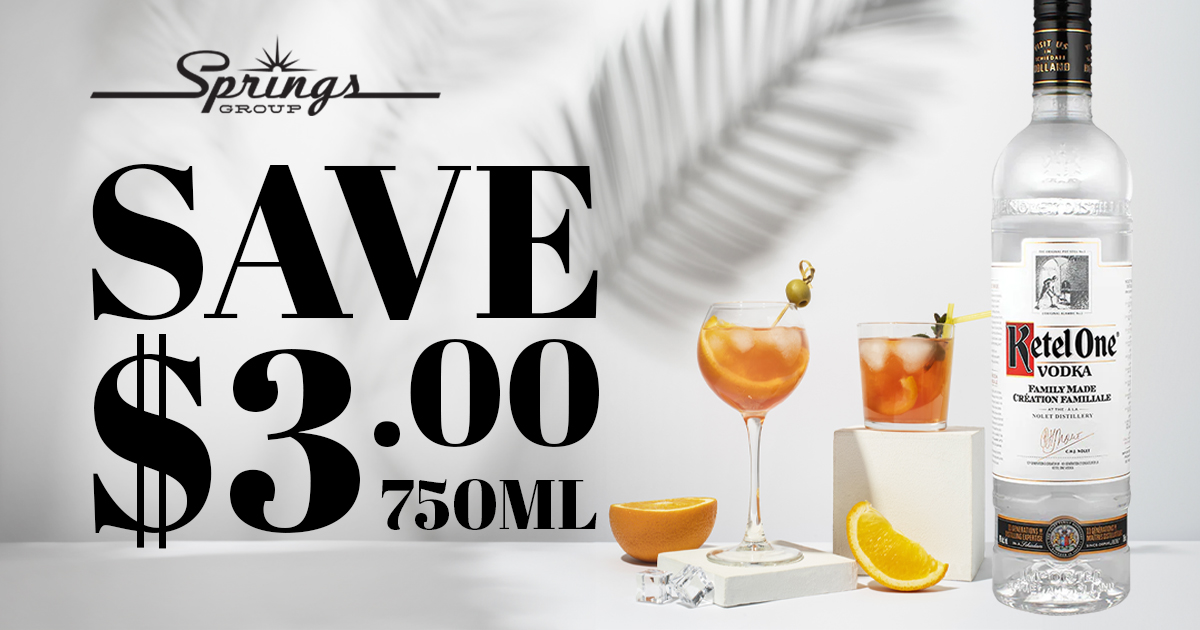 Kettle One Vodka save $3