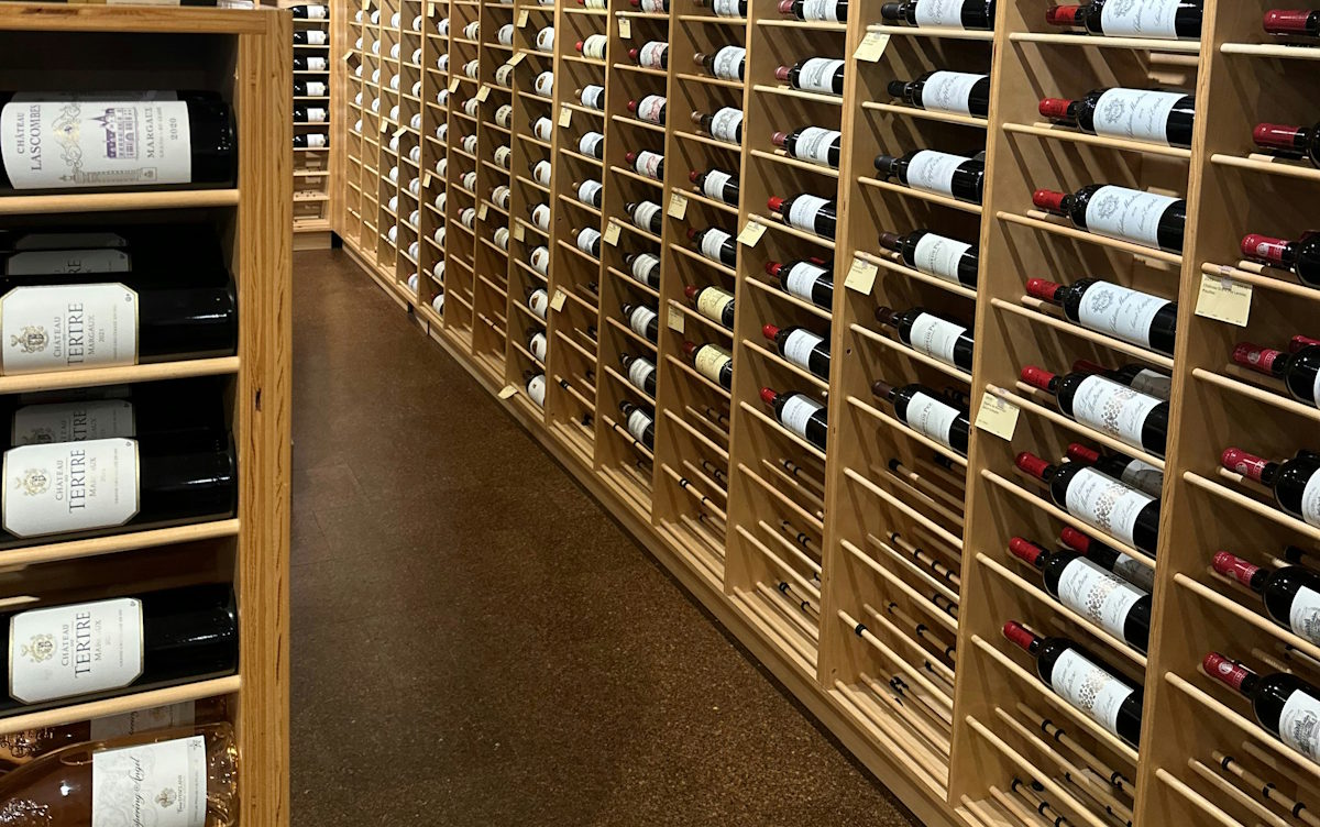 organized wine collection