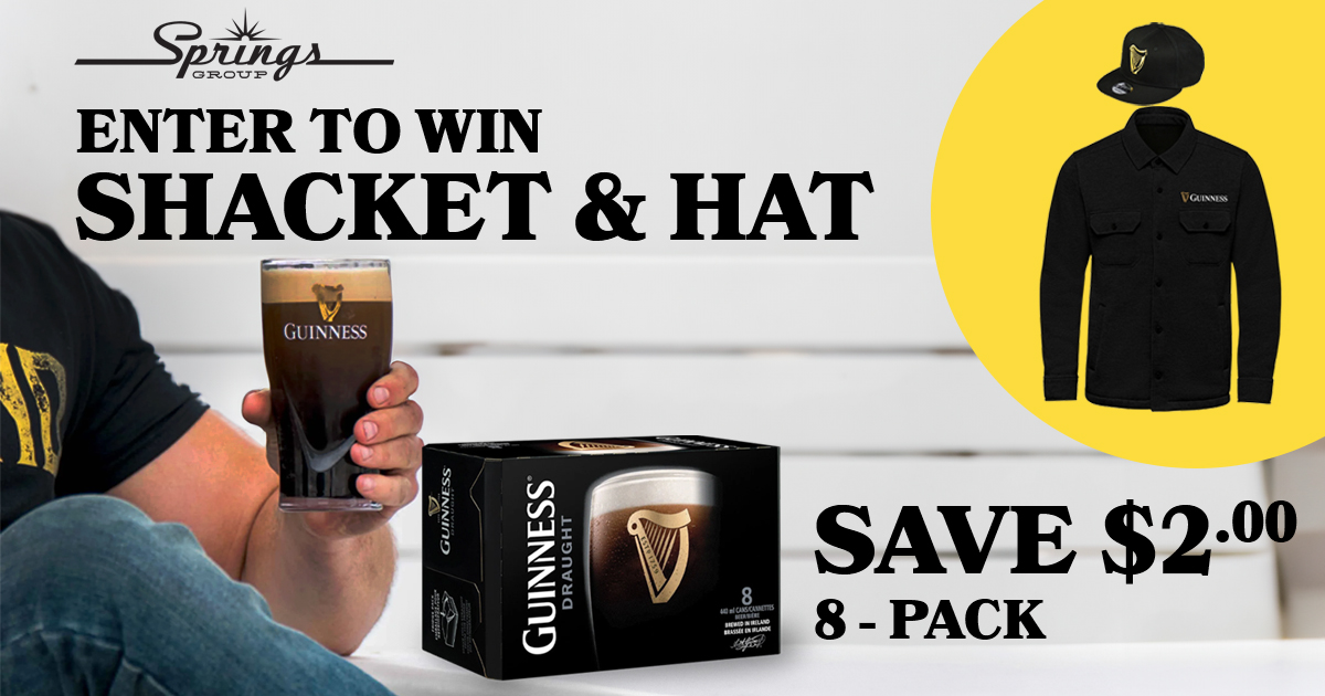 Guinness shacket and hat giveaway