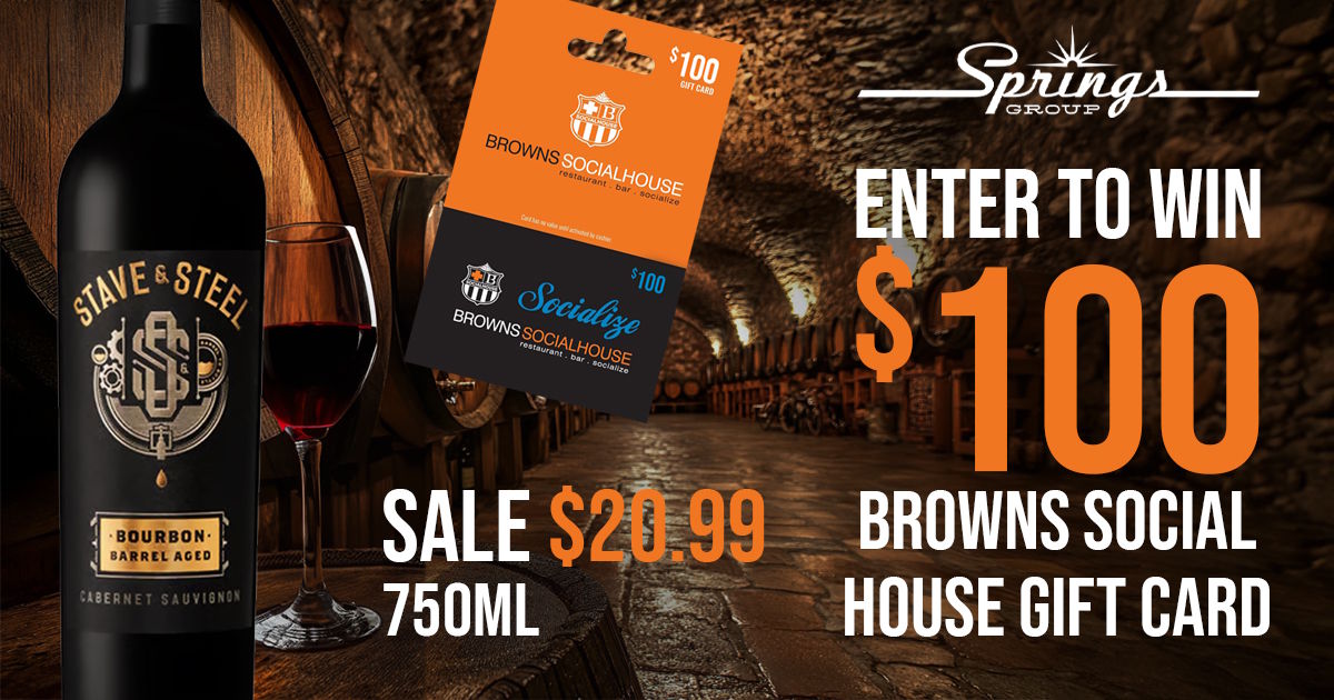 Stave & Steel Cabernet Sauvignon Browns gift card