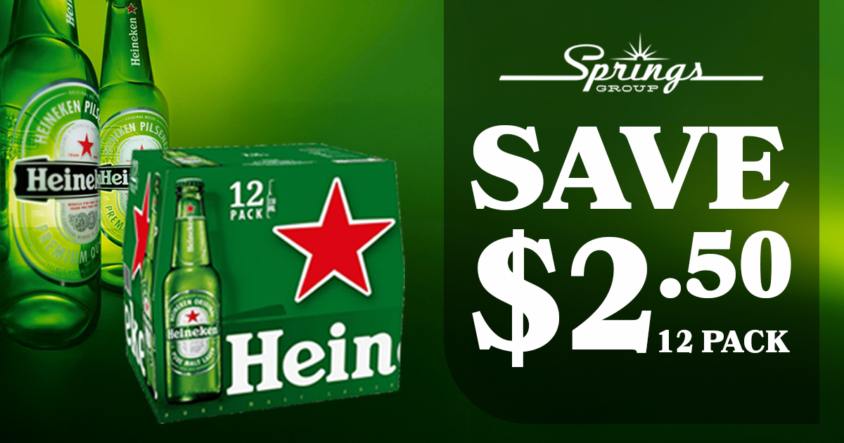 Heineken save $2.50 March