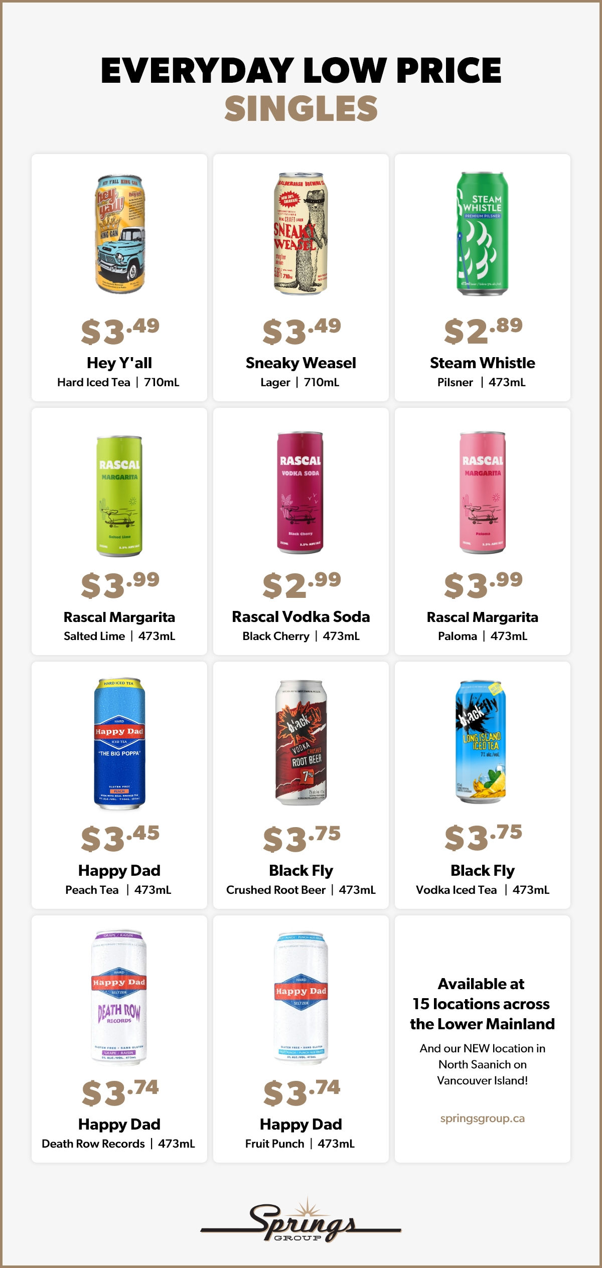 everyday low price cans