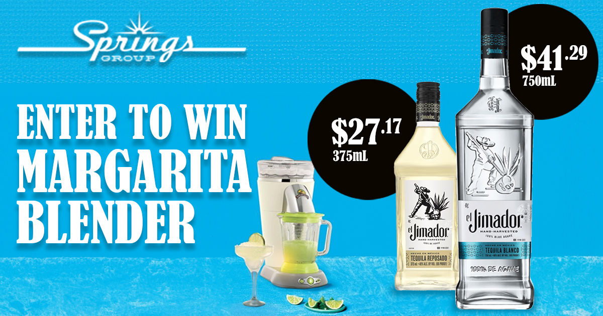 Jimador tequila win a margarita blender