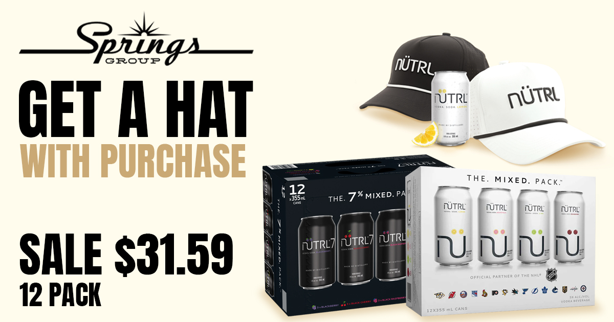 Nutrl 7 Mixer and hat with purchase May