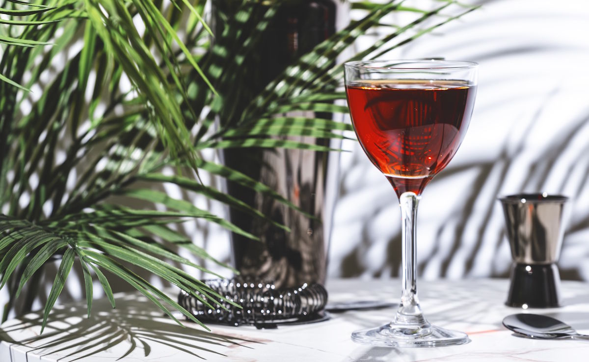 glass of fortified wine 
