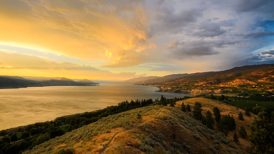 landscape in the Okanagan Valley