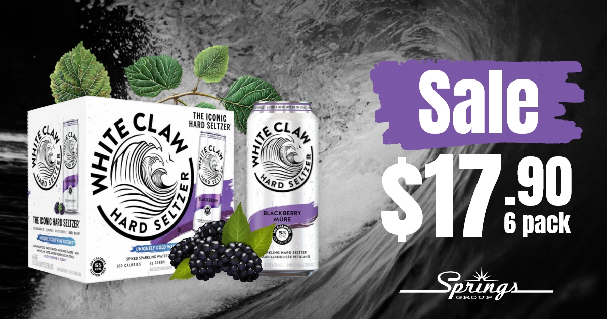 White Claw Blackberry 6-pack September