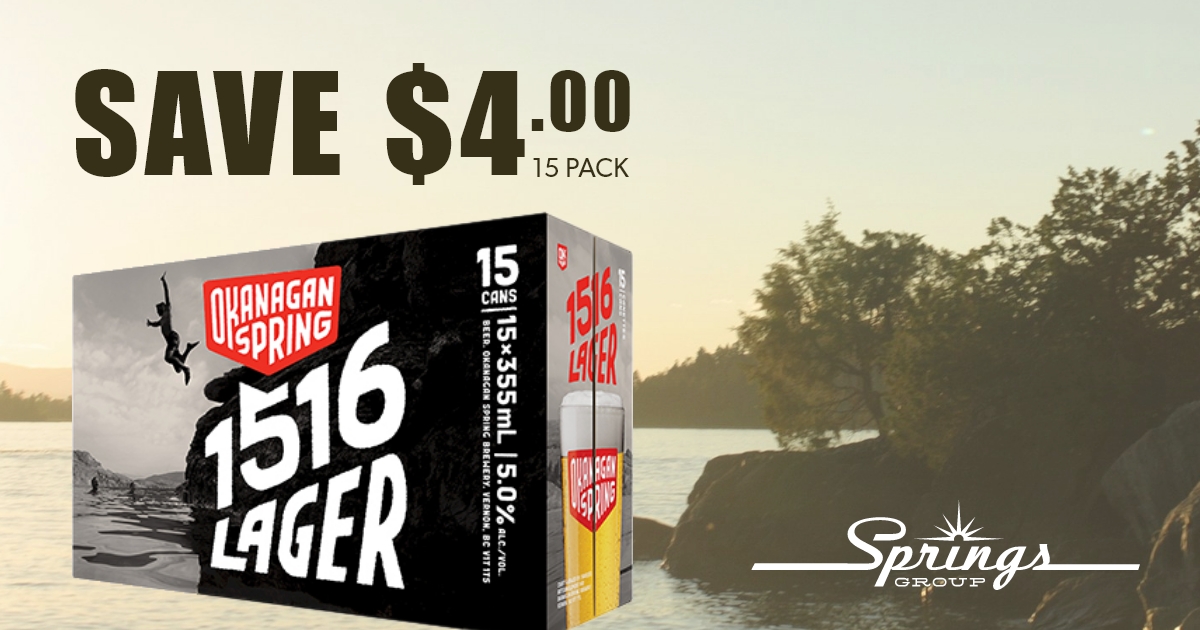 Okanagan Spring 1516 save $4
