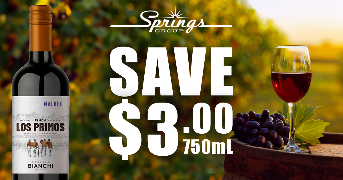 Finca Los Primos Malbec save $3