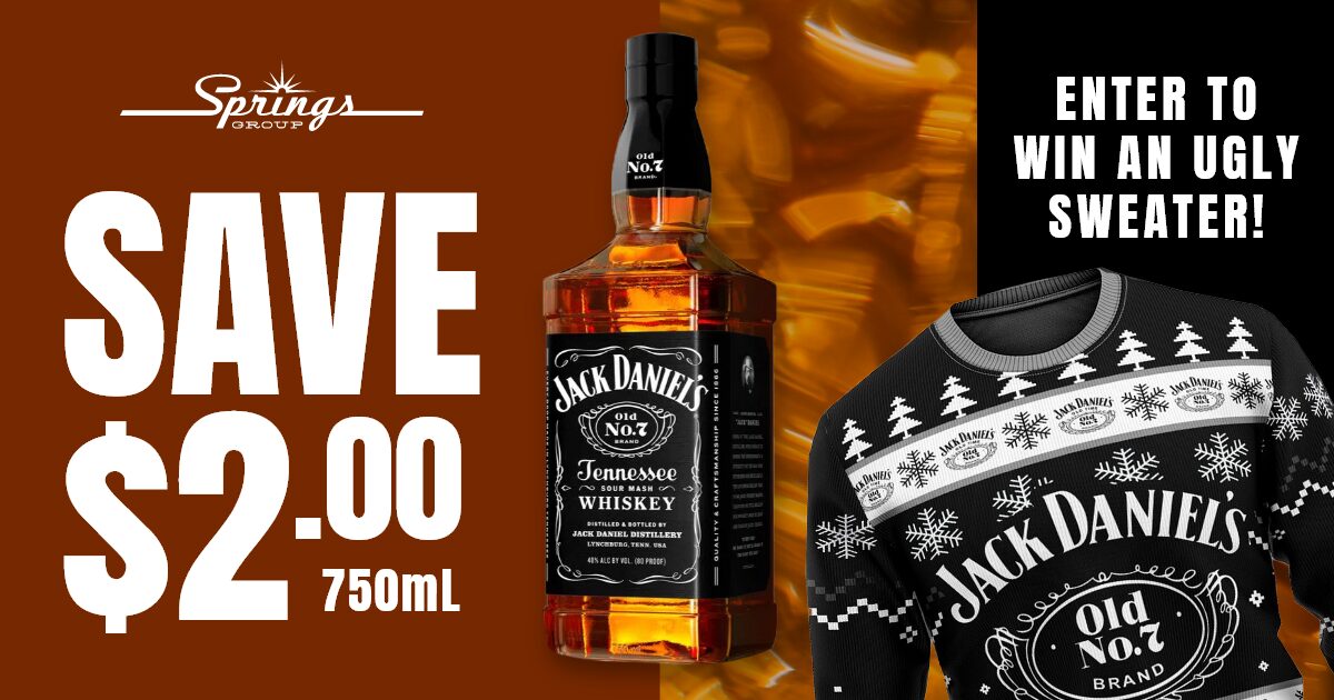 Jack Daniels Tennessee Whiskey ugly sweater