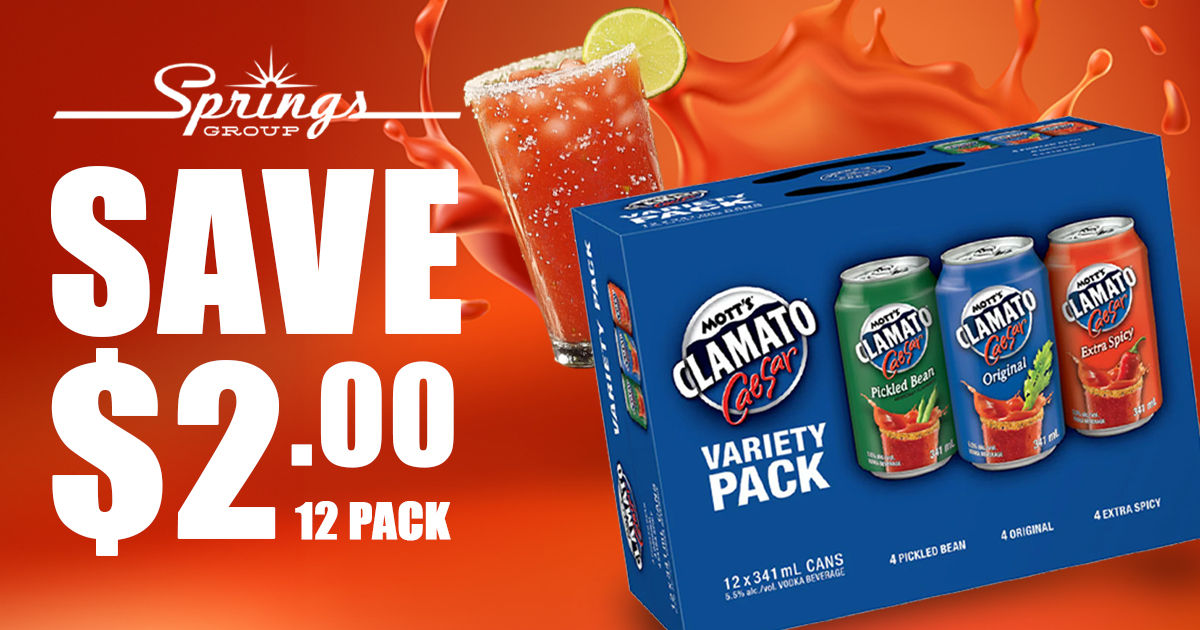 Mott's Clamato variety pack save $2