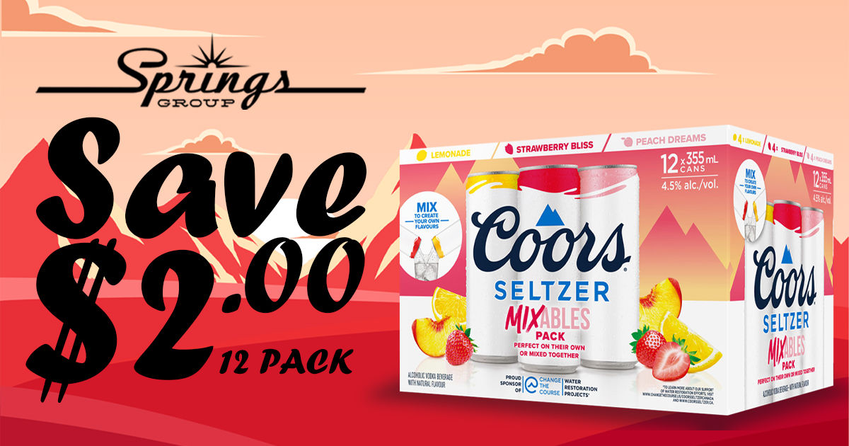 Coors Seltzer Mixables save $2