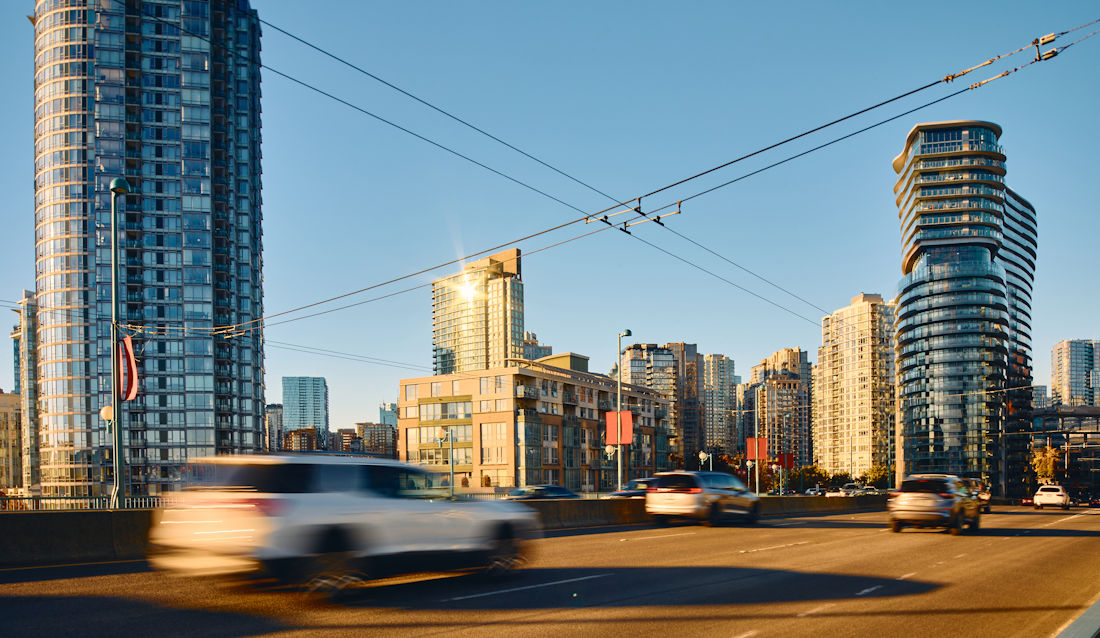 city sky in Vancouver