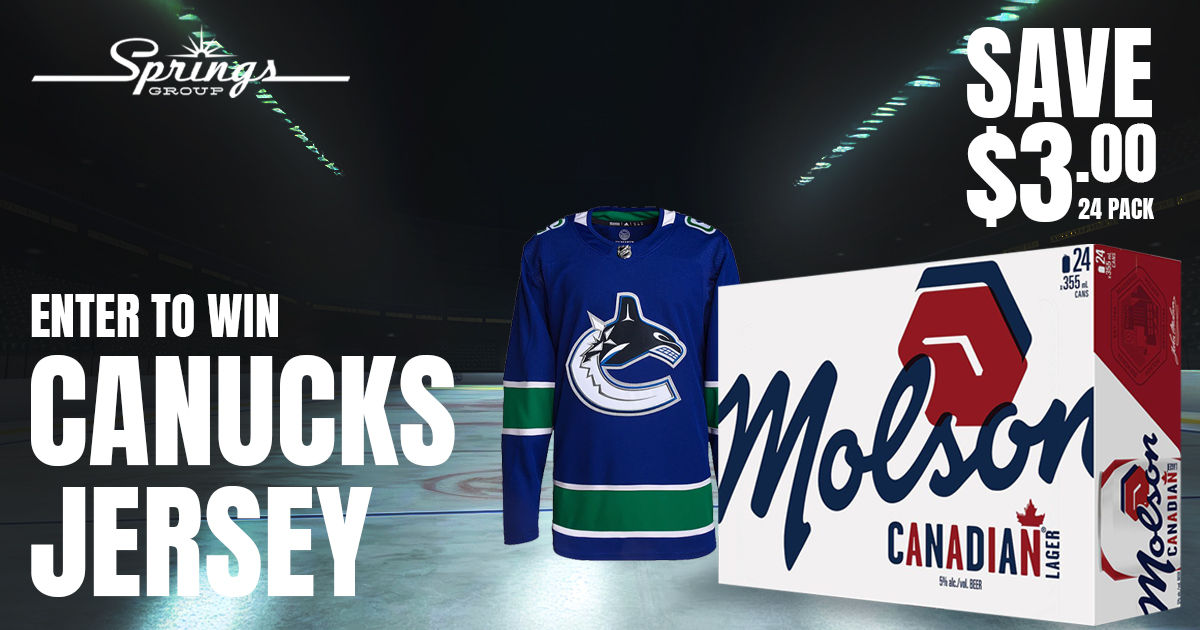 Molson save $3 win a Canucks Jersey