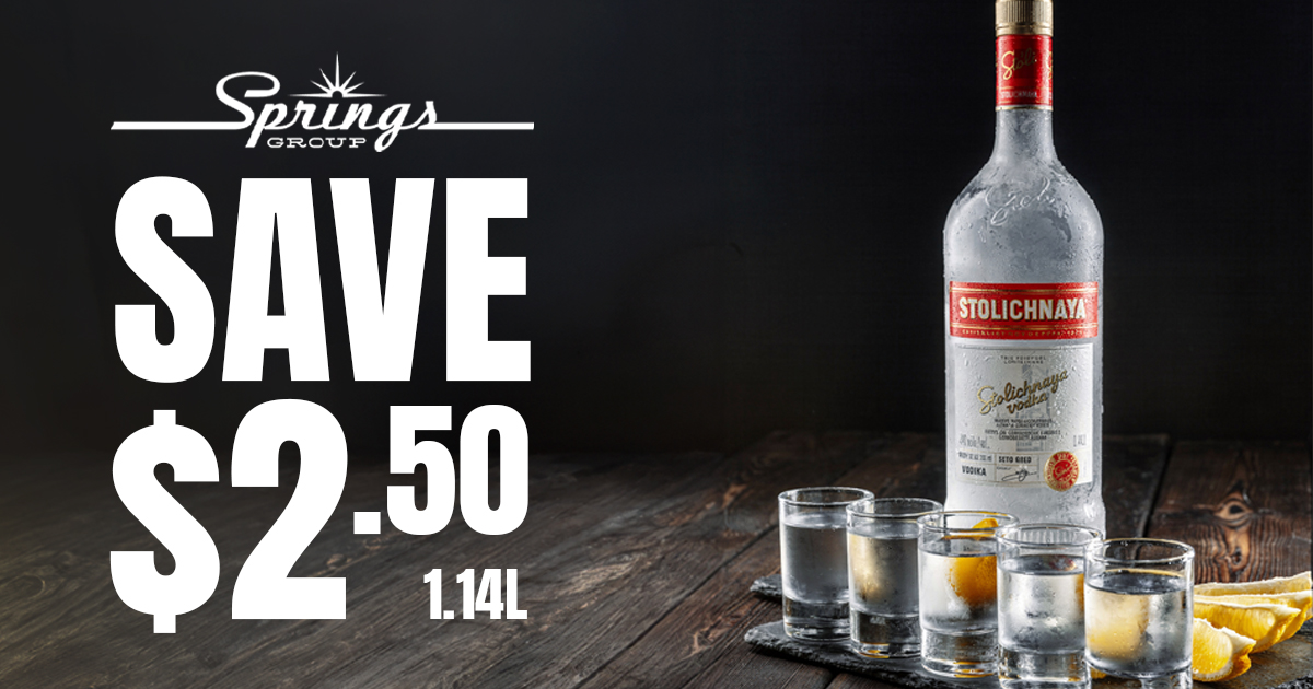 Stoli Vodka 1.14L save $2.50