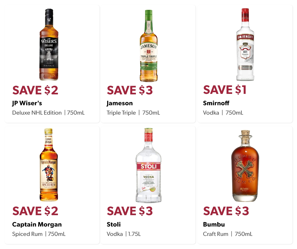 spirits on sale March