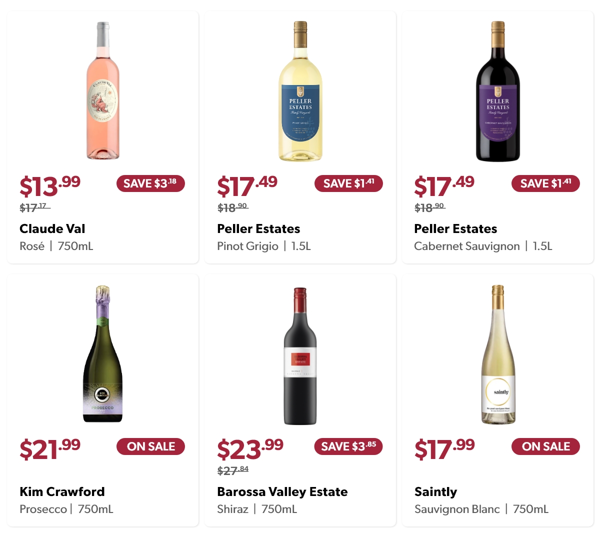 wine specials May 2026
