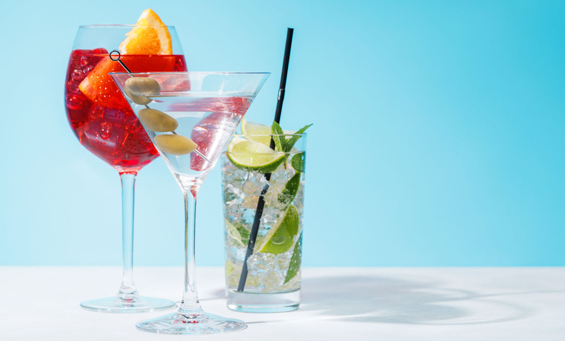 collection of cocktails