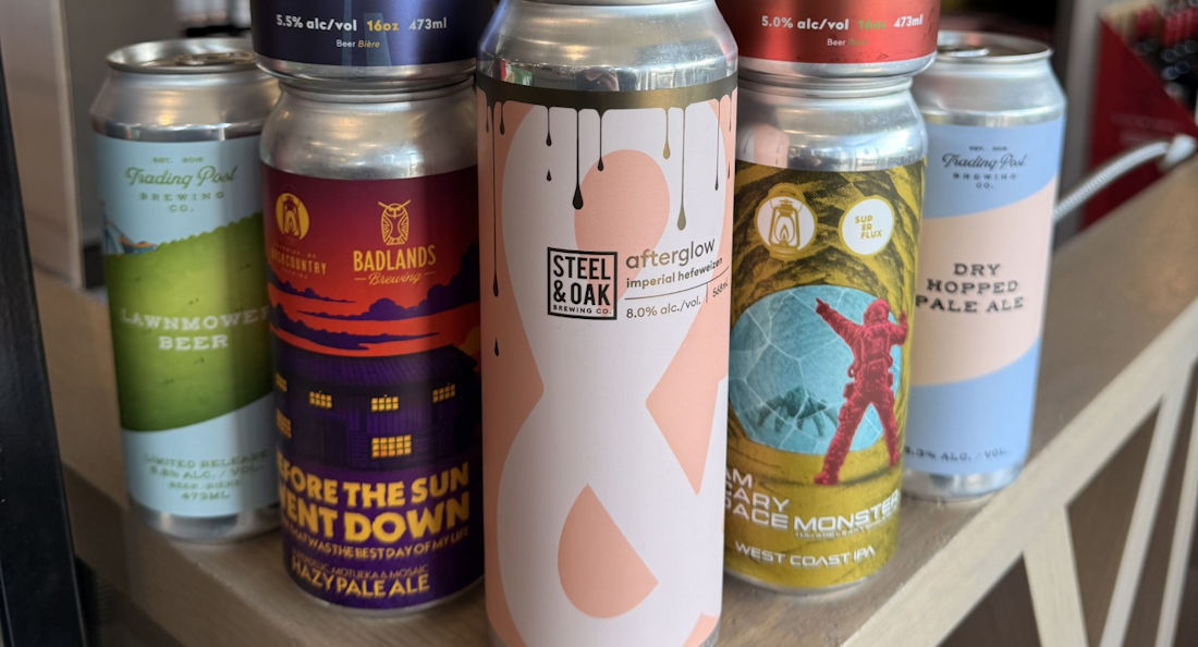 collection of craft beers